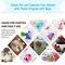 50Pcs White Organza Bags 3x4 Inch, Sheer Wedding Party Favor Bags with Drawstring, Jewelry Gift Bags Christmas Candy Pouches